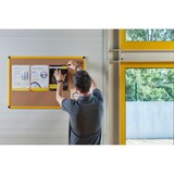 thumbnail of Quadro de Cortiça Industrial Ultrabrite Bi-Office - 900 x 600 mm, Moldura de Alumínio Amarelo