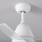thumbnail of TechBrey Ventilador de Techo LED Industrial Blanco 91cm Motor DC  Seleccionable (Cálido-Neutro-Frío)
