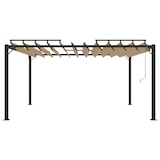 thumbnail of vidaXL Pergola mit Lamellendach 3x4 m Taupe Stoff und Aluminium