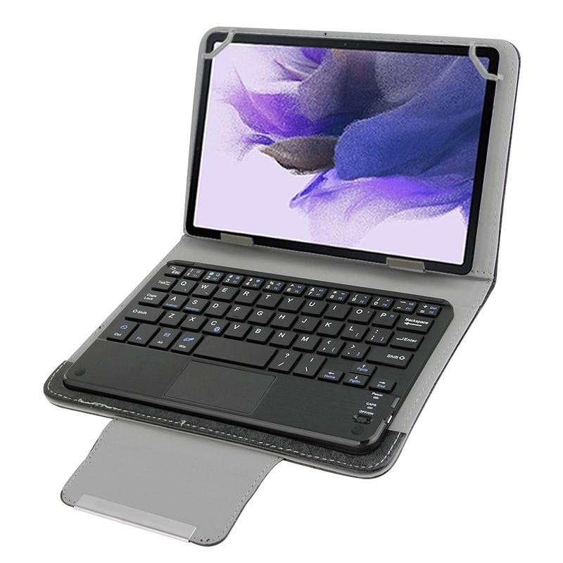 Clavier Pour Tablette Universel Étui En Cuir Avec Pavé Tactile Et Support Noir YONIS