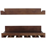 thumbnail of Décoshop26 - Lot de 2 étagères murales support bouteilles et verres 61 x 28 cm pratique et décoratif cuisine salon en bois marron 04_0009078
