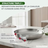 thumbnail of Poêle 24 cm en inox 18/10 Triply Fackelmann Vita3