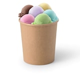 thumbnail of greenbox - Eisbecher aus Pappe XXL, 400 ml, max. 450 ml, Ø 92 mm, braun, 50 St.