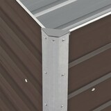 thumbnail of vidaXL Garten-Hochbeet Verzinkter Stahl 240×40×77 cm Braun