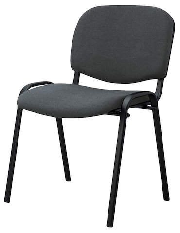 SIGMA Bezoekerstoel VC04, metaal/stof, grijs