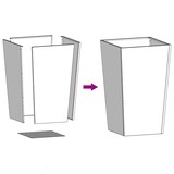 thumbnail of vidaXL Pflanzkübel 2 Stk. 45x45x75 cm Verzinkter Stahl