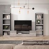 thumbnail of Mobile Soggiorno TV, Parete Attrezzata Soggiorno, 320x35x186cm, Per TV fino a 80", Set di mobili, Stile moderno, Cemento _ 96_27