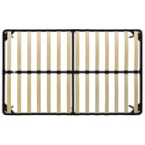 thumbnail of Cadre de lit sans matelas noir métal 140x200 cm Modèle Elmelor