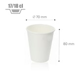 thumbnail of Gobelet jetable en carton blanc 17/18 cl 6 oz par 1000