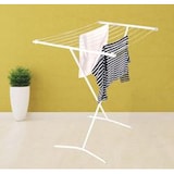 thumbnail of DanDiBo Wäscheständer Badewanne Standtrockner Weiß 93874 Faltbar Schmal Metall ohne Flügel ohne Rollen Platzsparend Zusammenklappbar