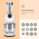 thumbnail of Klarstein Lucia Küchenmaschine 3-in-1 1800 W / 2,7 PS 5 Ltr Edelstahl BPA-frei Weiß