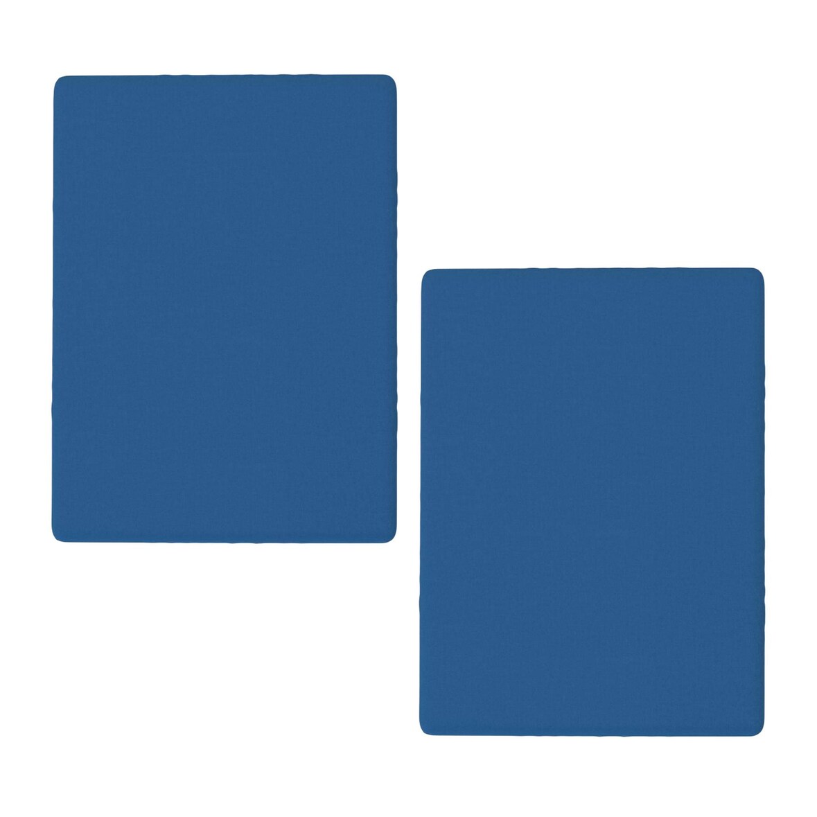 Benetton - Conjunto de 2 lençóis com elástico medindo 160x200cm + 30cm para uma cama de 1,60m na cor Rainbow Blue.