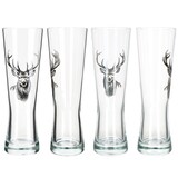 thumbnail of Alois 2er Set Weizenbierglas 0,5 L Hirschmotiv Geschenkverpackung