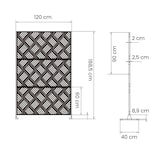 thumbnail of Pannello Decorativo in Metallo, separe divisorio da Esterno o Interno, Pannello frangivista, separé paravento in Acciaio, Design moderno -Bianco/Trama