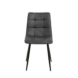 thumbnail of Pack de 4 cadeiras de jantar estilo industrial cor cinza ardósia. Modelo Ivy