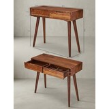 thumbnail of Rustikaler Konsolentisch aus Massivholz Sheesham, 90 cm, Landhausstil, handgefertigt. 90x36x76 cm | Kadima Design
