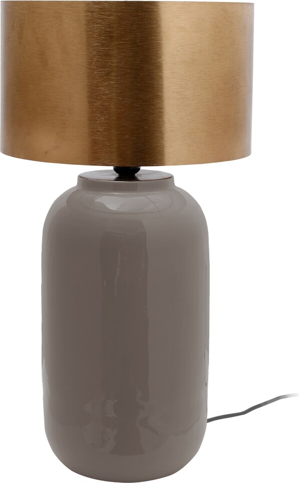 Tischlampe Esmeralda Deco 700 Grau / Gold