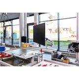 thumbnail of Supporto per monitor con braccio argento metallico 8 kg morsetto da tavolo