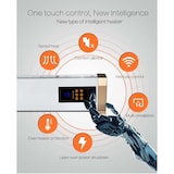 thumbnail of Plinthe chauffante 2200 Watt. Sined 2200w Natural Convection Electric Heater with Remote Control White.