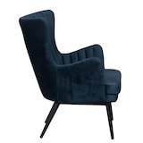 thumbnail of METRO PROFESSIONAL Fauteuil rembourré Navari, acier/polyester, bleu/noir