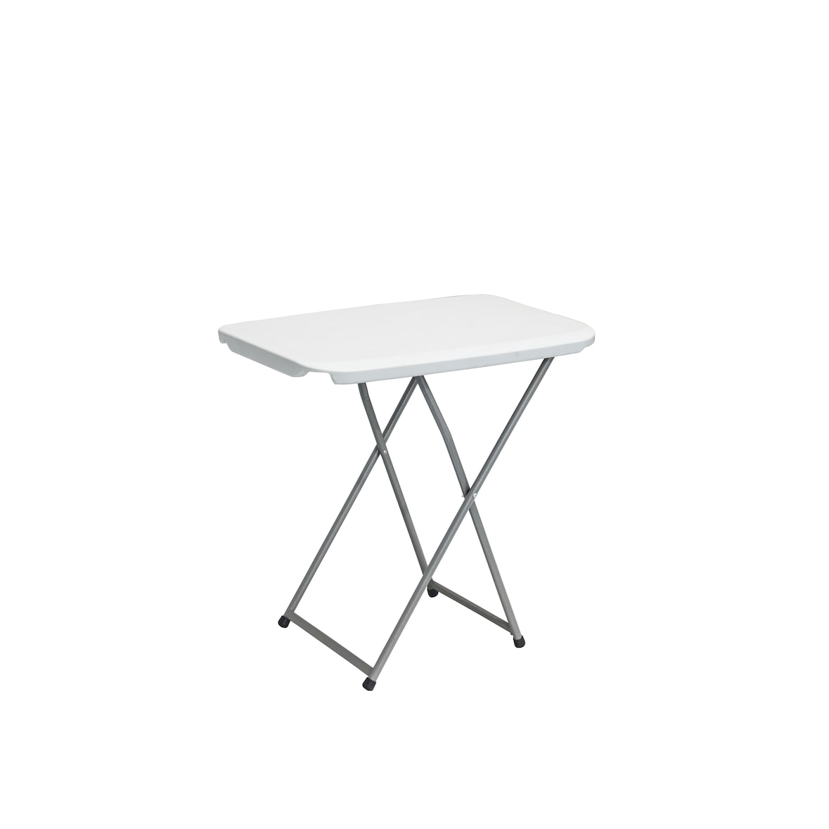 DDM B2B Mesa de catering plegable de dos alturas en HDPE y acero de medidas 74x43 en color blanco 90185004