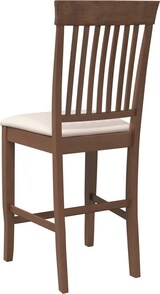 thumbnail of vidaXL Barhocker mit Kissen 2 Stk. Braun Massivholz Gummibaum