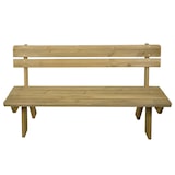 thumbnail of Tuinbank HWC-L66, houten bank parkbank, gastronomische kwaliteit, massief hout 148cm ~ naturel
