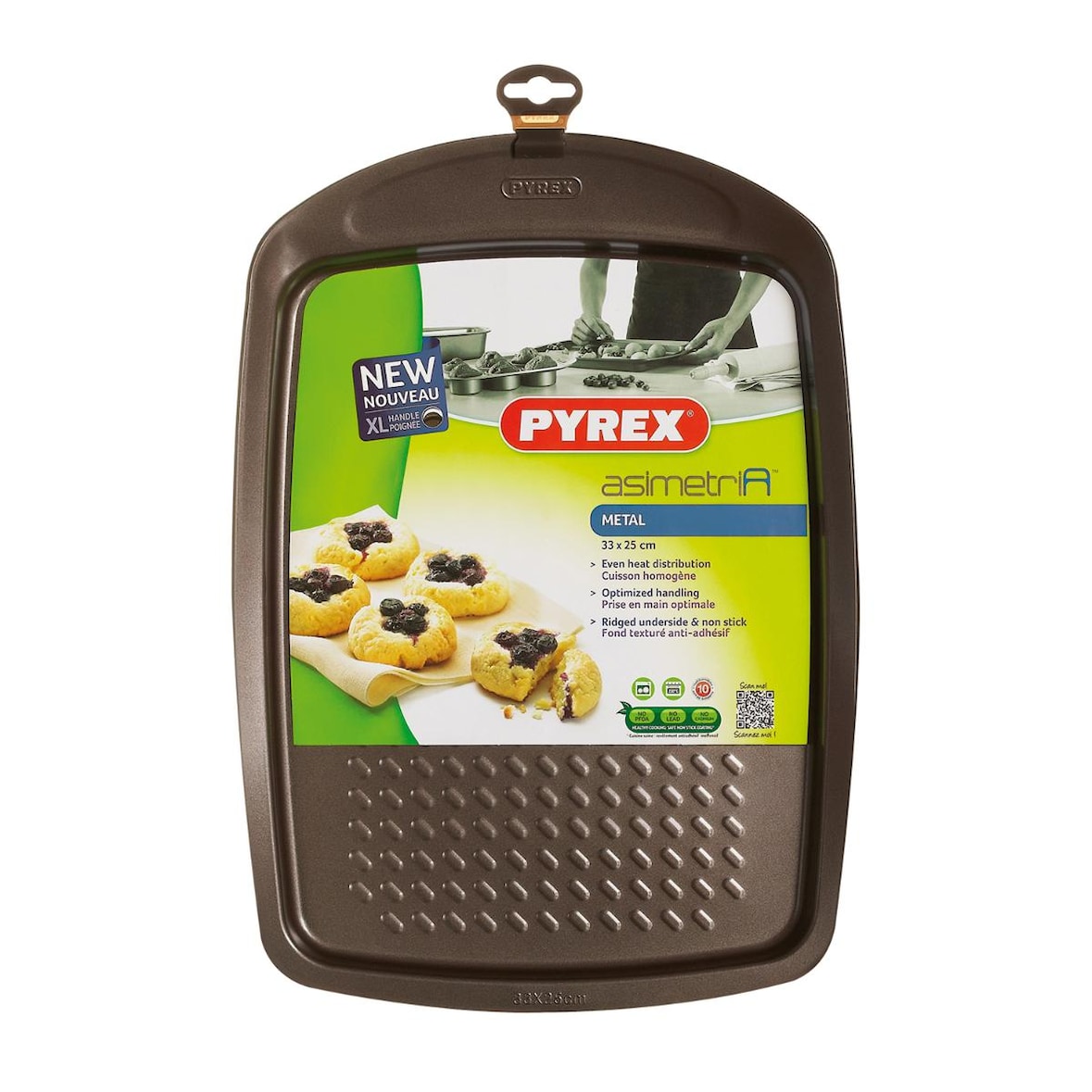Pyrex Plaque De Cuisson En Métal 33 X 25 Cm Asimetria