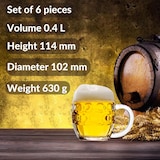 thumbnail of Bierglas 6er Set Biergläser Tübinger 0,4 Liter