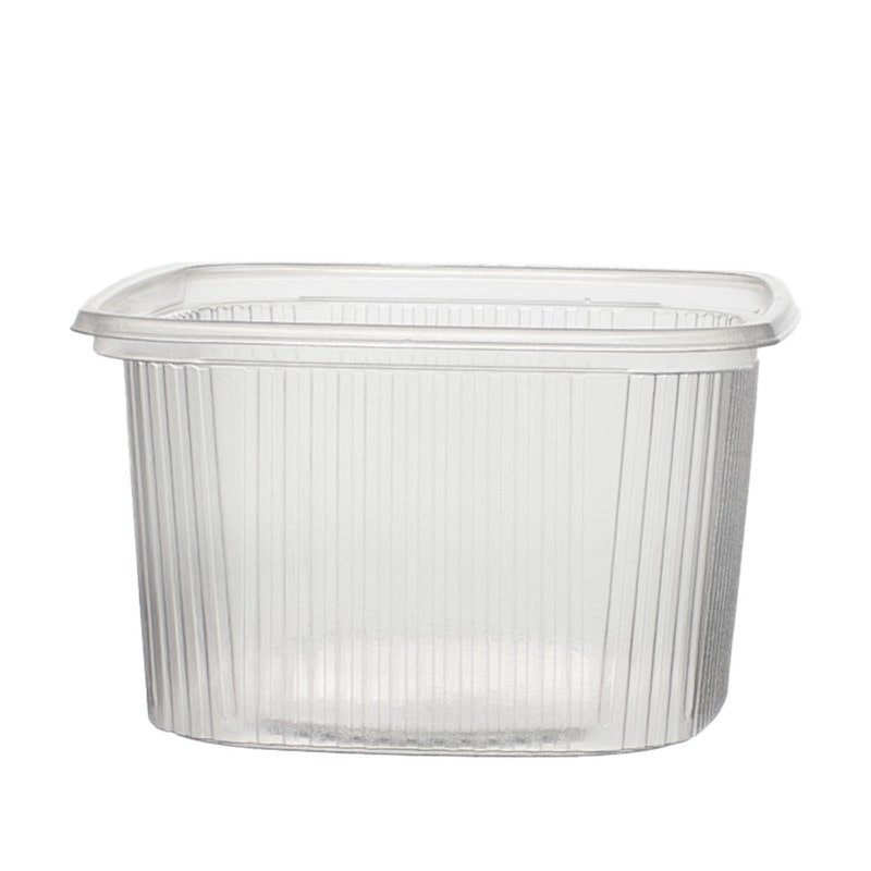 DayBays 2000 Stk. Feinkostbecher PP 500 cc. 108x81x102 mm eckig Kombi-Verpackung inklusive passende Deckel