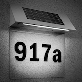 thumbnail of MONZANA® LED Hausnummer Solar beleuchtet Edelstahl Dämmerungssensor Beleuchtung Hausnummernleuchte Solarhausnummer