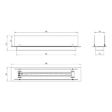 thumbnail of Queimador de lareira a bioetanol em aço com vidro de 100 cm