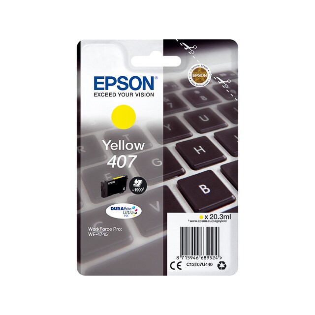 EPSON Cartouche Jet d'Encre Yellow L ''Clavier'' WF-4745 Series (T07U4) - C13T07U440