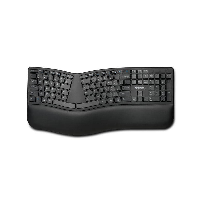 Teclado Aleman Kensington Pro Fit Ergo Rf Inalambrico + Usb Qwertz Negro