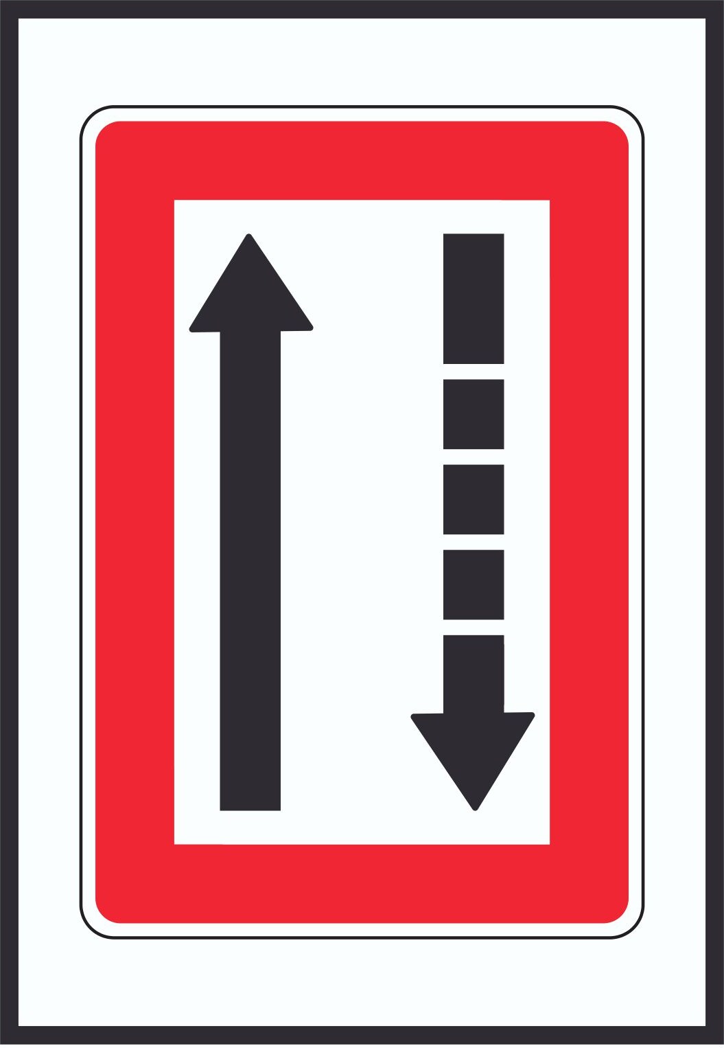 Fahrwasserseite an Backbord halten Symbol A5 (148x210mm)