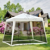 thumbnail of Carpa de Jardín 3x3 m Cenador con 4 Partes Laterales Mosquitera con Cremallera Protección UV para Patio Exterior Eventos Fiesta