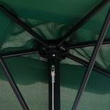 thumbnail of Outsunny sombrilla rectangular 230x130x245 cm parasol para pared media sombrilla con manivela protección UV 30+ impermeable verde