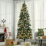 thumbnail of HOMCOM Árvore de Natal Artificial 230 cm com Luzes LED Altura com 1051 Ramos 45 Pinhas e Base Dobrável Ø100x230 cm Verde