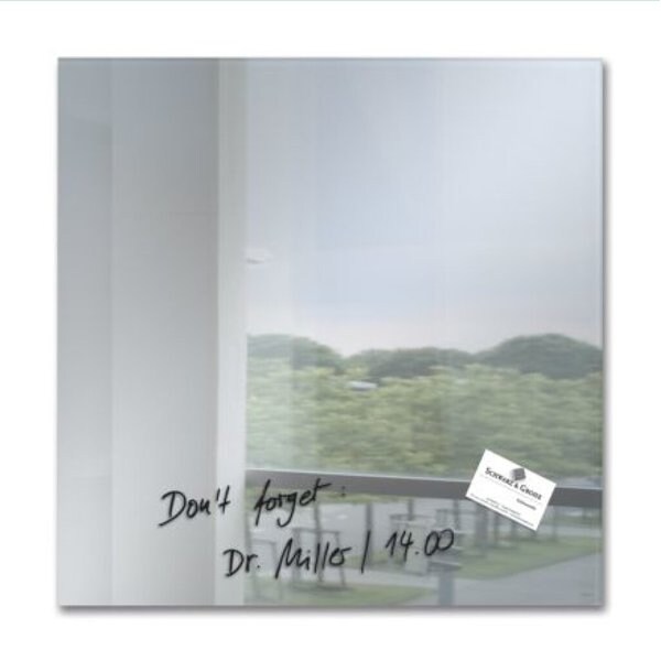 Glas-Magnetboard Artverum, Spiegel- glas, inkl. starke Magnete,