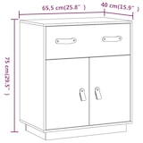 thumbnail of Helloshop26 - Buffet Sideboard Kommode Kleiderschrank Aufbewahrungsmöbel Organizer für Küche Wohnzimmer Lounge 65,5 x 40 x 75 cm 02_0031799