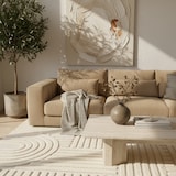 thumbnail of Teppich Esszimmer 3D Skandinavischer Boho Modern Waschbar Strapazierfähig Wohnzimmer Pflegeleicht Creme 240x340 cm – RIGI von Kadima Design