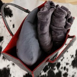 thumbnail of Schwerlast Filztasche - 50x25x25 Filz Einkaufstasche - Kamintasche Kaminholzkorb