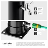 thumbnail of TECTAKE Ducha solar Orinoco, ecológica, depósito 40 l, cabezal rotatorio 360°, mezclador monomando, 222x29x47.5 cm, negro