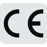 thumbnail of Aufkleber - CE-Zeichen, Polyesterfolie, 15x13 mm, 10 Stück/Bogen