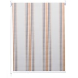thumbnail of Rollo HWC-D52, Fensterrollo Seitenzugrollo Jalousie, 50x160cm Sonnenschutz Verdunkelung blickdicht ~ grau/braun/orange