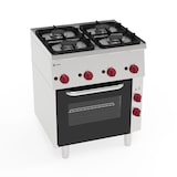 thumbnail of neaty - Cucina gas 4 fuochi con forno elettrico a convezione con 1 griglia ed 1 teglia.