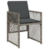 thumbnail of vidaXL 17-tlg. Garten-Essgruppe mit Kissen Grau Poly Rattan