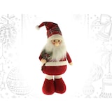 thumbnail of WellHome - Figura decorativa de Pai Natal em pé com desenho de guingão vermelho H.46cm