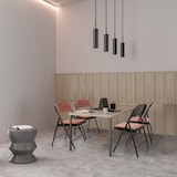 thumbnail of Silla de confidente / silla para visitas / silla plegable TUDELA I suave rosa hjh OFFICE