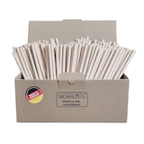 thumbnail of Trinkhalme, Strohhalme, braun, Papier, Made in Germany,  FSC-zertifiziertes Papier, 8 mm x 200 mm, im Karton je 250 Stück, aus eigener Produktion.